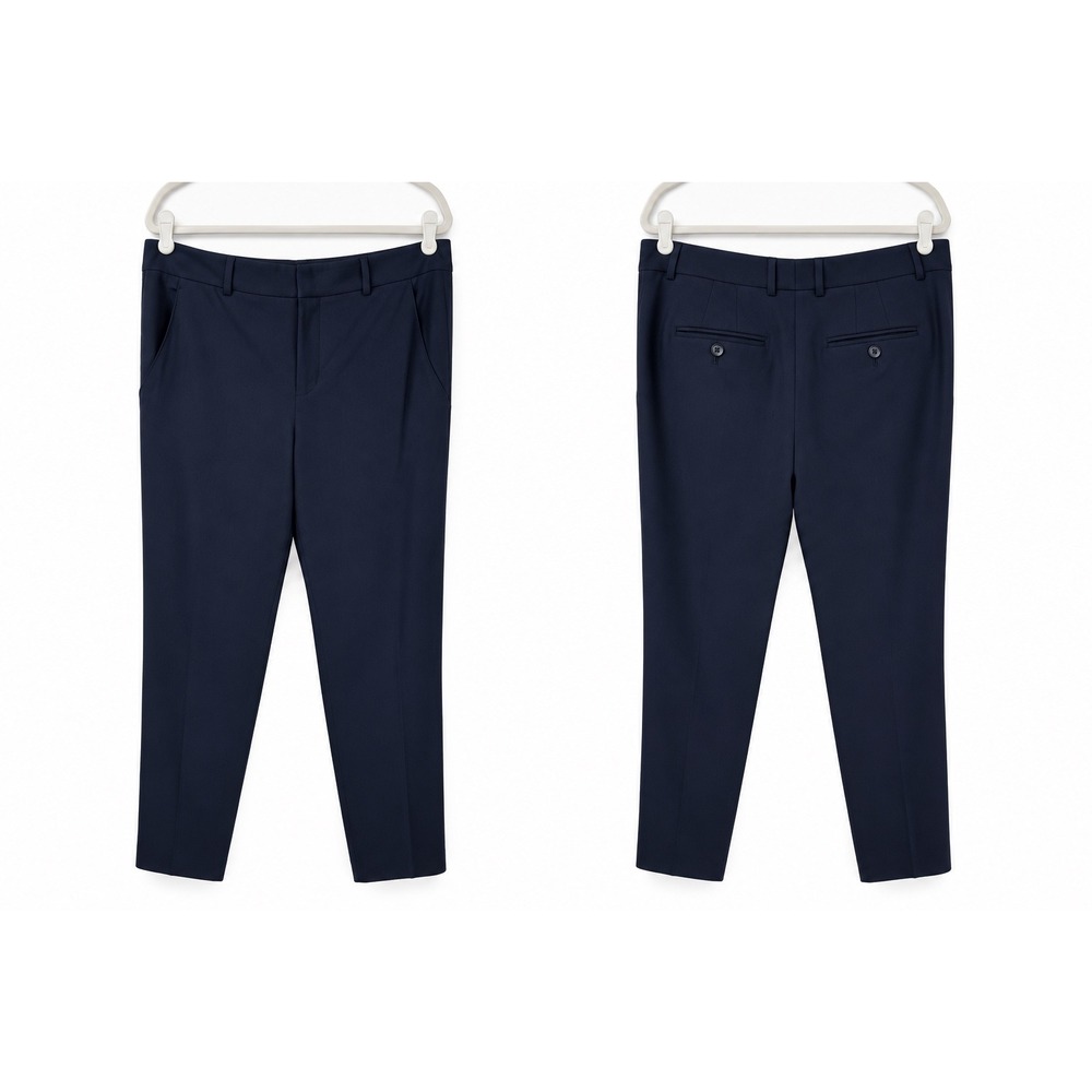 Vince Trousers Navy Blue Wool Blend Tapered Dress Pants Womens 12